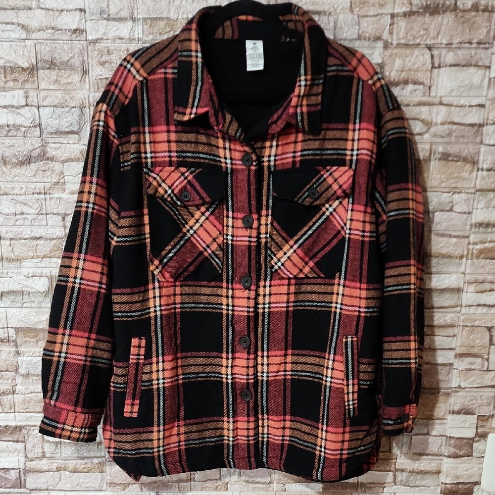 Member's Mark Plaid  Button-Up Jacket